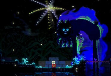 The Animal Well character with the Manticore