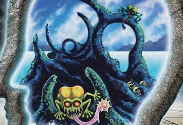 Promotional artwork of Island artwork from the Brain Dead Secret Lair Lands drop.