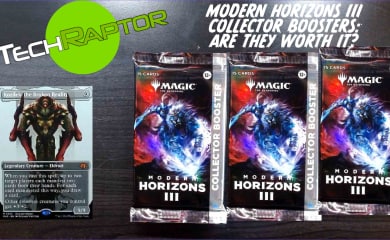 An image from our Modern Horizons III Collector Boosters feature asking if their worth the purchase price?