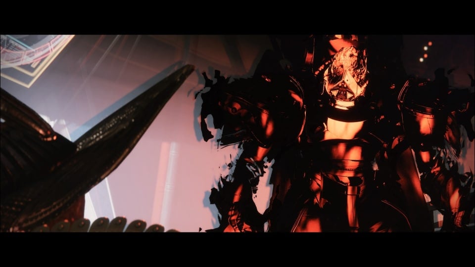 A red clad Nightmare of the Destiny 2 villain, Ghaul.