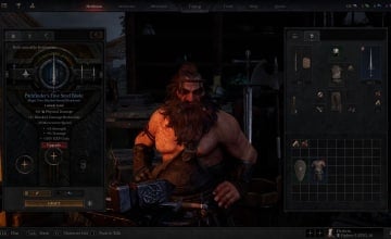 Image of the Blacksmith in Dungeonborne With His Hands on His Hips