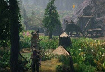 How to Find a Cave in Aska - Cover Image Cave with a Small Camp Built Near It
