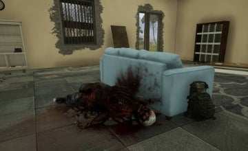 How to Get a Backpack in Vorax - Cover Image a Backpack Next to a Dead Body on the Floor of the Manor House