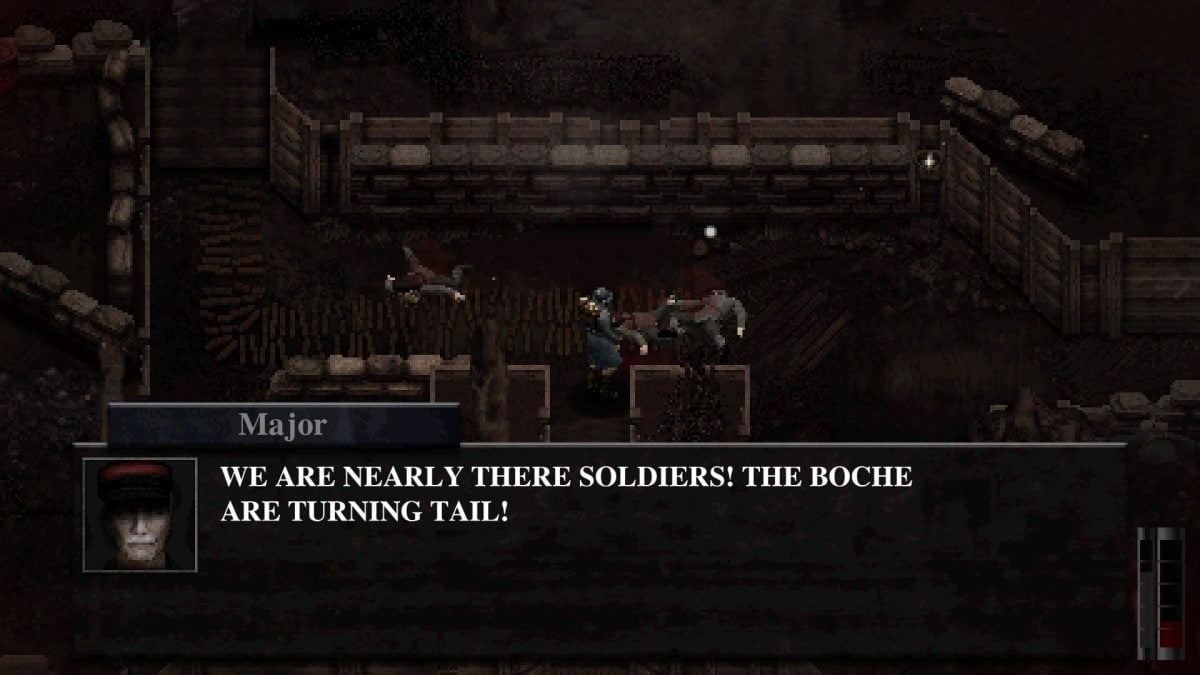 The Boche Are Turning Tail Dialogue in Conscript