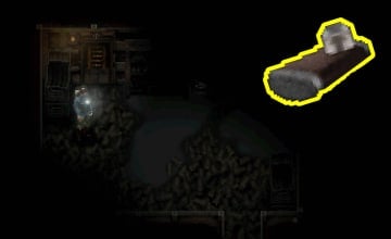 How to Get the Torch in Conscript - Cover Image Using the Torch Flashlight Underground with the Torch Icon Highlighted and Enlarged