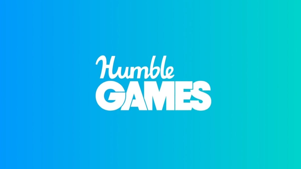 Humble Games on a blue gradient