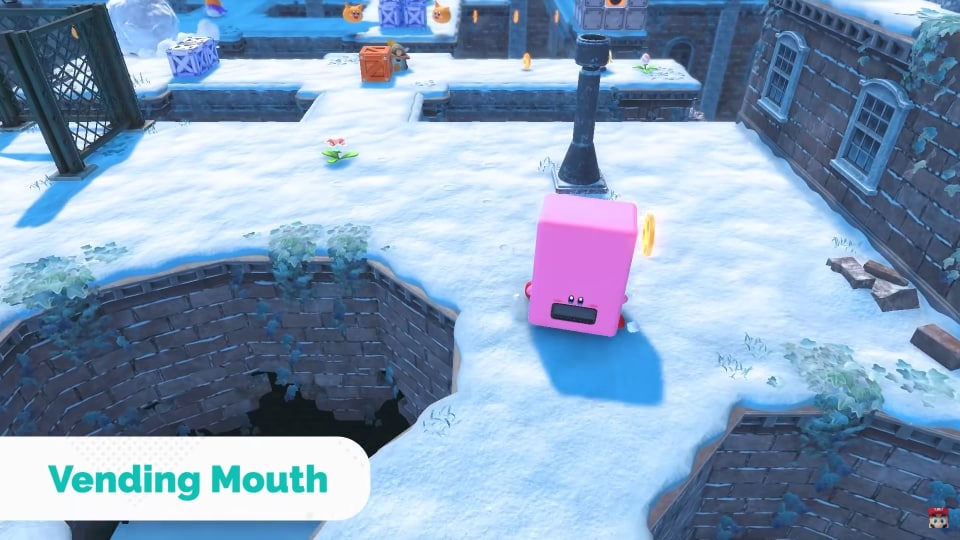 Kirby and the Forgotten Land Vending Mouth ability 